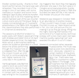 Kreidler Weekend booklet