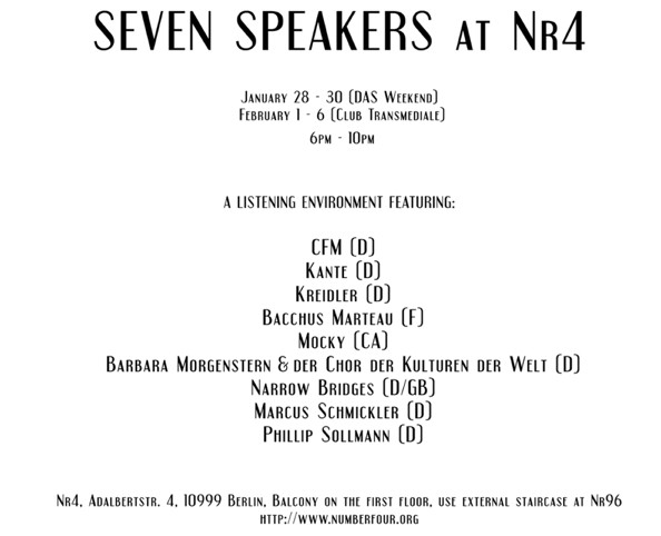 Seven Speakers Berlin