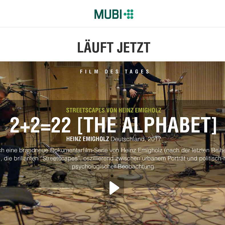 KREIDLER EMIGHOLZ 2+2=22 [THE ALPHABET] on MUBI