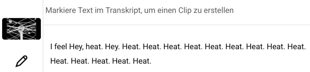 screen shot of alphabet/google/youtube effort to detect the lyrics of an instrumental song