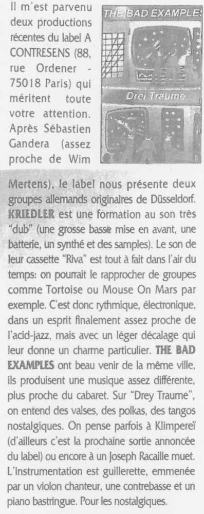 Kreidler review in magazine revue