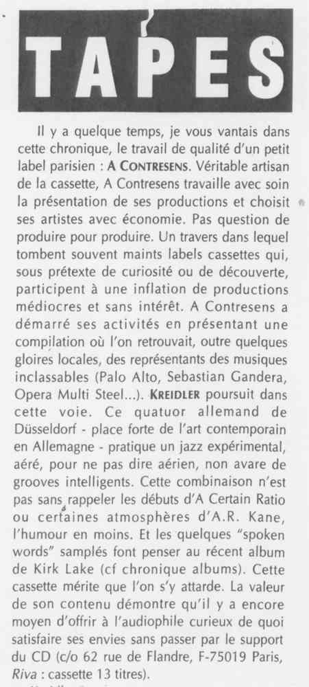 Kreidler  rev in magazine ritual