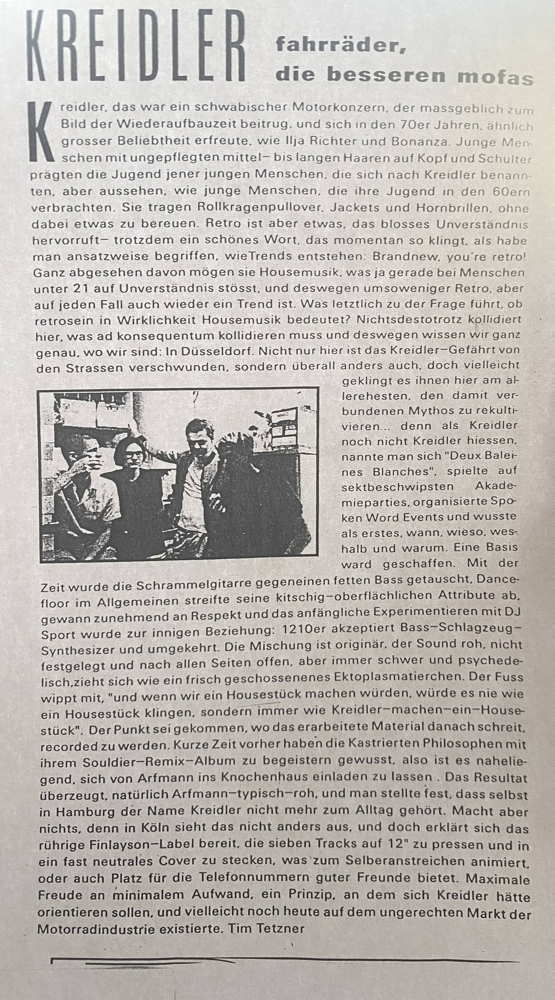 kr review, Westzeit magazine